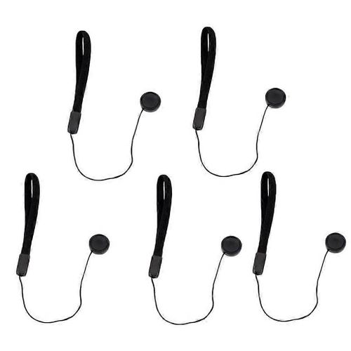Anti-perte De Poignet Sangle Cordon String Leash pour Appareil Photo Reflex 5Pcs Objectif Couverture Corde