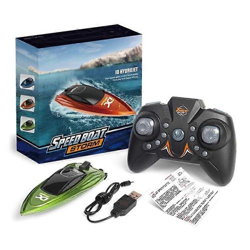 Mini bateau à grande vitesse réaliste navire anti-roulis 2.4G RC Stunt Toy Enfants Cadeau