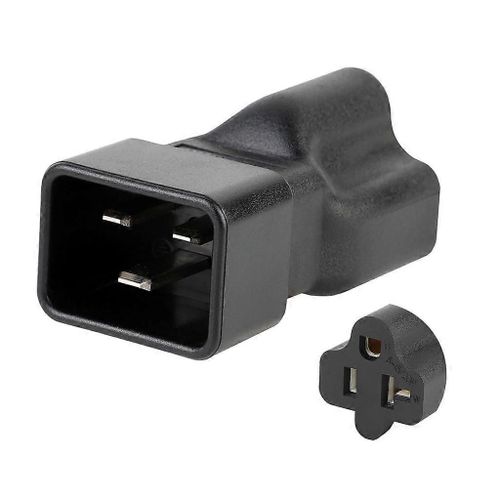 IEC320 C20 Mâle vers Nema 5-15/20R Femelle Adaptateur Bouilloire Connecteurs 3 broches