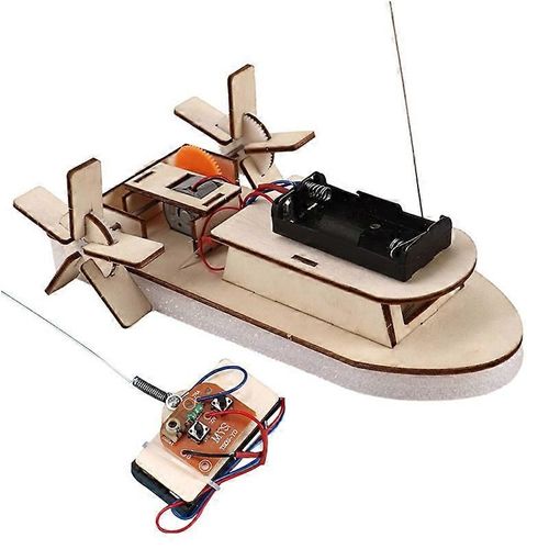 Véhicule De Bateau En Bois Télécommandé Sans Fil Pour Les Enfants De 5 À 12 Ans