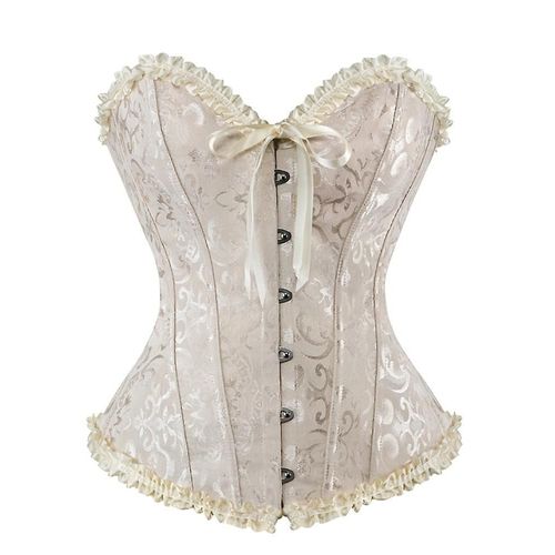 Vintage Corsets Bustiers Plus Taille Flower Print Bridal Push Up Burlesque
