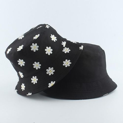 Été- Daisies Bucket, Coton Sun Bob, Femme Florale, Chapeau Panama