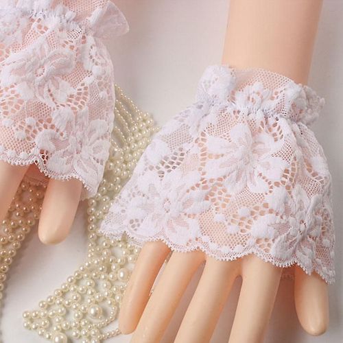 Poignets Détachables Lace Ruffle Elbow Sleeve Cuff Arm Sun Protection Cover