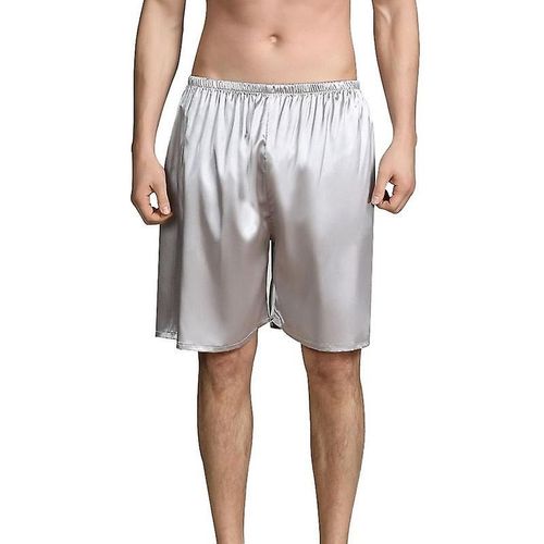 Summer Sleep Bottoms Hommes Sleepwear Silk Satin Pyjama Homewear Shorts