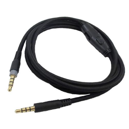 Câble audio pour casque de jeu de 3,5 mm de 1,5 m de long pour HyperX Cloud/Cloud pour Alpha