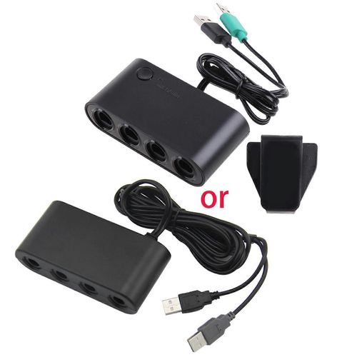 Convertisseur 4 Ports Pour Gamecube Pour Contrôleur Gc, Adaptateur Usb Plug & For Play Pour Ns Switch Pour Ngc/Pour Wii U/Pc Star Fi