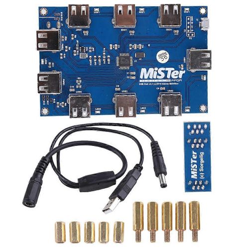 Soudage manuel pour la carte MisTer USB Hub v2.1 pour les ports USB MisTer FPGA 7 Remplacer
