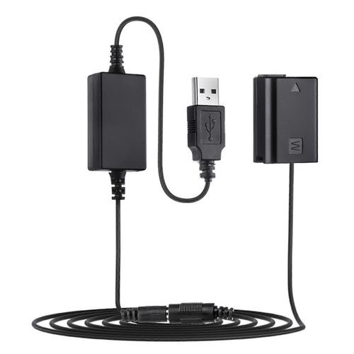 Alimentations de la caméra USB vers FW50 AC-PW20 DummyBatterie pour 7 a7 a7S a7II a7R