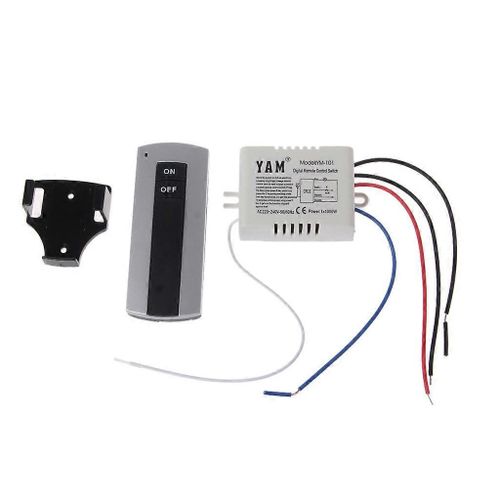 Sans fil 1 canal ON/OFF Lampe Télécommande Interrupteur Récepteur Émetteur