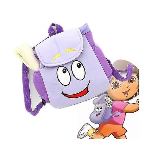 Dora The Explorer Purple Peluche Sac à dos avec carte Enfants Toy School Cadeaux de Noël