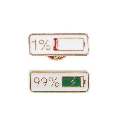 2x Niche 1% 99% Brochage D¿Affichage De Puissance Broche Drôle Broche Vêtements Bijoux Accessoires