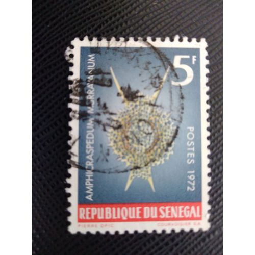 Timbre Senegal Yt 377 Radiolaire (Amphicraspedum Murrayanum) 1972 (020409 )