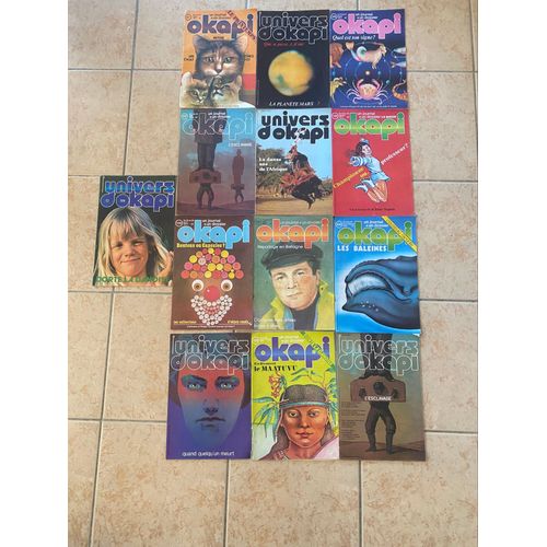 Lot De 13 Anciennes Revues Okapi 