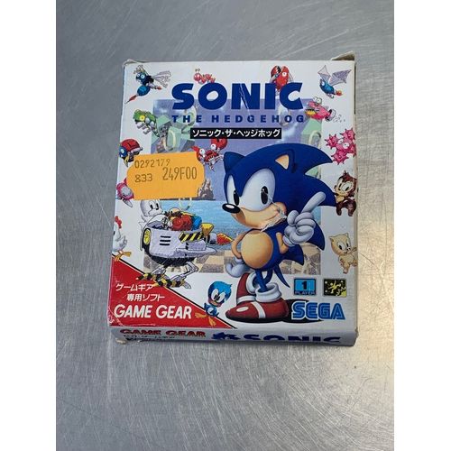 Boîte + Notice Sonic The Hedgehog Version Jap. Game Gear
