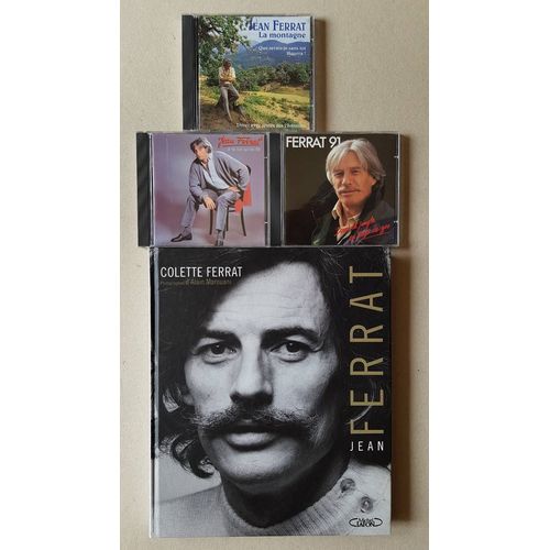Jean Ferrat -Lot De 1 Livre Et 3 Cd