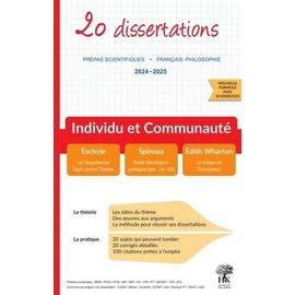 Individu Et Communauté - 20 Dissertations Avec Analyses Et Commentaires