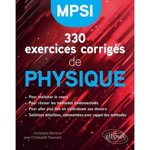 330 Exercices Corrigés De Physique Mpsi