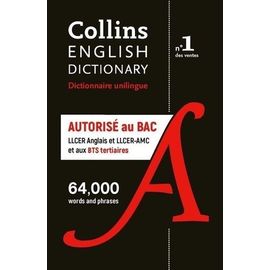 Collins English Dictionary - Edition Spéciale