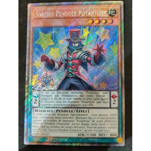Yu Gi Oh Ra04 Fr242 Sorcier Pendule Potartiste Platinum Rare