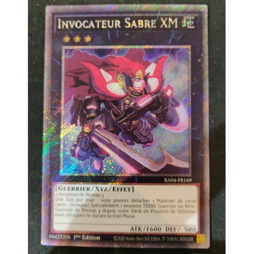 Yu Gi Oh Ra04 Fr169 Invocateur Sabre Xm Platinum Rare