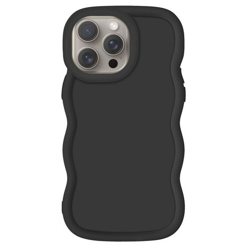 Coque Pour Iphone 15 Pro Max Silicone Antichoc Série Candy Noir