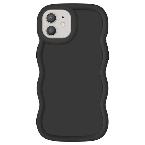 Coque Pour Iphone 12 Et 12 Pro Silicone Antichoc Série Candy Noir