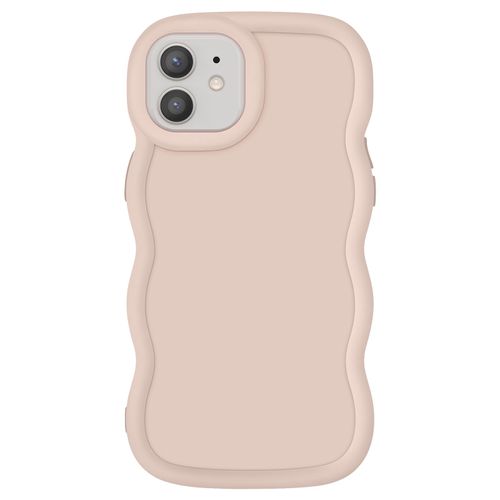 Coque Pour Iphone 12 Et 12 Pro Silicone Antichoc Série Candy Beige