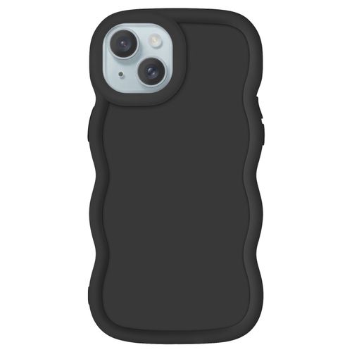 Coque Pour Iphone 15 Silicone Antichoc Série Candy Noir