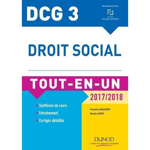 Droit Social Dcg 3 - Tout-En-Un
