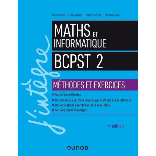 Maths Et Informatique Bcpst 2 - Méthodes Et Exercices