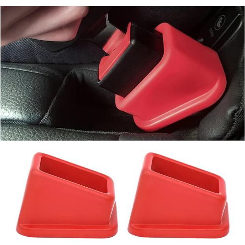 2 Pièces Support De Boucle De Ceinture De Sécurité De Voiture, Porte-Boucle Ceinture Sécurité En Silicone, Boucle Rehausseur
