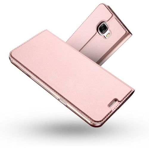 Coque Galaxy A3 2017,Radoo Ultra Mince En Cuir Pu Premium Housse À Rabat Portefeuille Étui De Bumper Folio À Clapet Pour Samsung Galaxy A3 2017 Rose