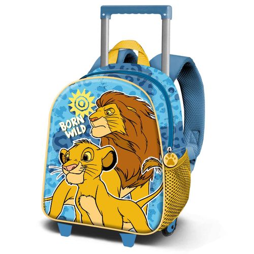 Sac à dos 3D à Roulettes Petit - Disney Roi Lion Wild - Bleu - Taille Unique