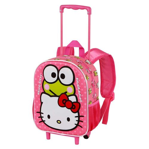 Sac à dos 3D à Roulettes Petit - Hello Kitty Funny - Rose- Taille Unique