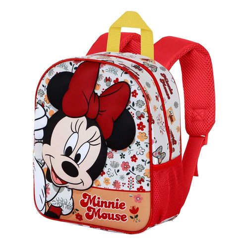 Sac à Dos 3D Elite - Disney Minnie Mouse Flowered - Rouge - Taille Unique