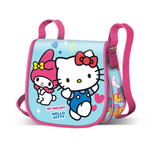 Sac à Bandoulière Muffin Mini - Hello Kitty Friendship - Bleu- Taille Unique