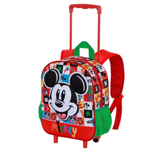 Sac à dos 3D à Roulettes Petit - Disney Mickey Mouse Mood - Multicolore - Taille Unique