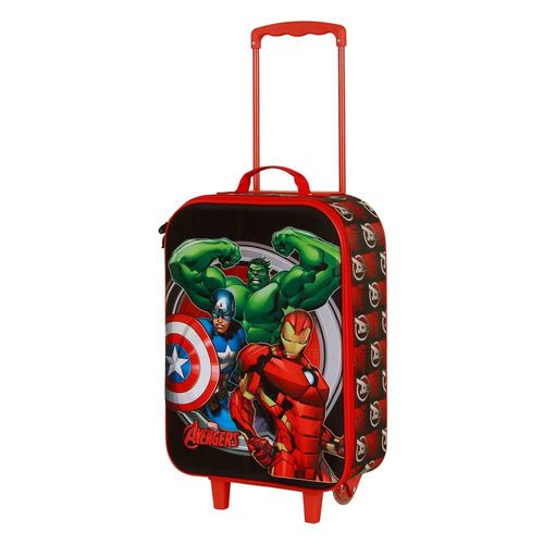 Valise Trolley Soft 3D - Marvel Avengers Almighty - Rouge - Taille Unique
