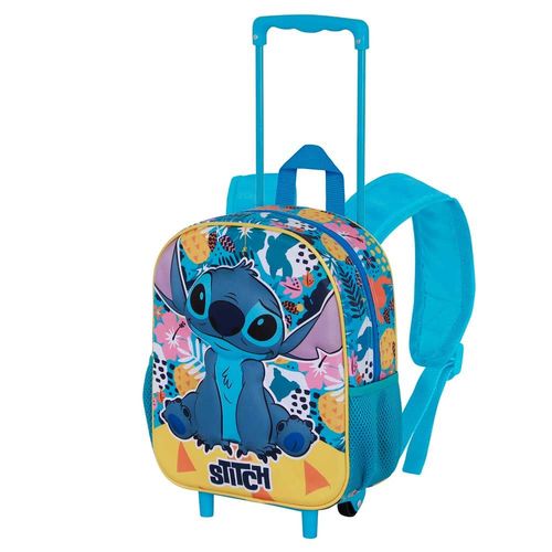 Sac à dos 3D à Roulettes Petit - Disney Lilo et Stitch Colors - Turquoise - Taille Unique