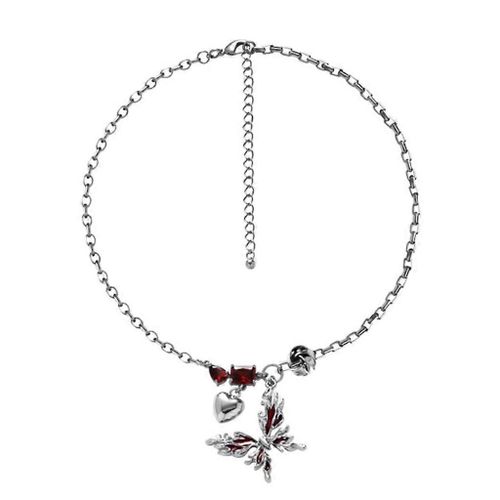 Collier Pendentif Bijoux Collier Papillon Collier Alliage Matériau Pour Femmes Filles Chaudes