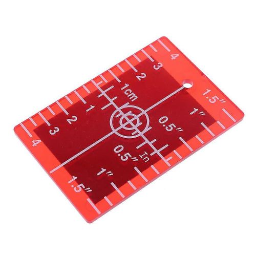 Plaque de carte cible laser pouce/pour cm pour plaque cible de niveau laser vert et rouge