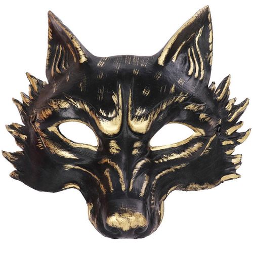 Renard Mascarade Masque Fête Halloween Unisexe Accessoires Loup Masque Cosplay Costume