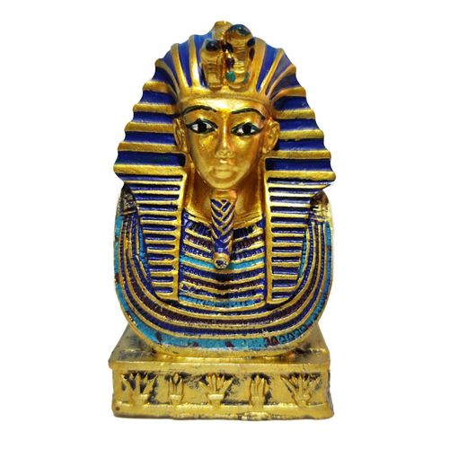 Vintage égyptien ancien Cléopâtre Pharaon Cercueil en résine Figurine Rétro Statue pour la maison Salle de yoga Aquarium Décoration Poisson pour réservoir Paysage ornement