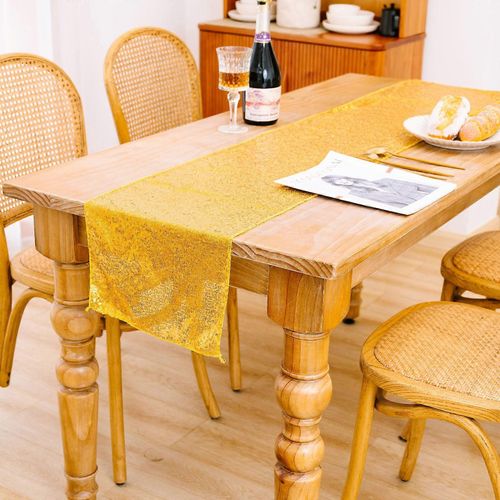 Chemin De Table À Paillettes Home Decor Long Glitter Chemin De Table Pour Fête De Mariage