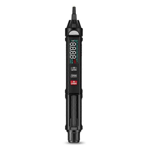 Multimètre portatif avec écran LCD couleur Compteur de testeur électrique de type stylo
