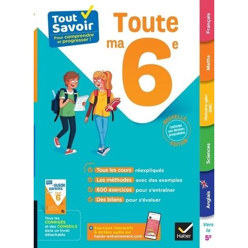 Toute Ma 6e - Avec Le Guide Parents Détachable
