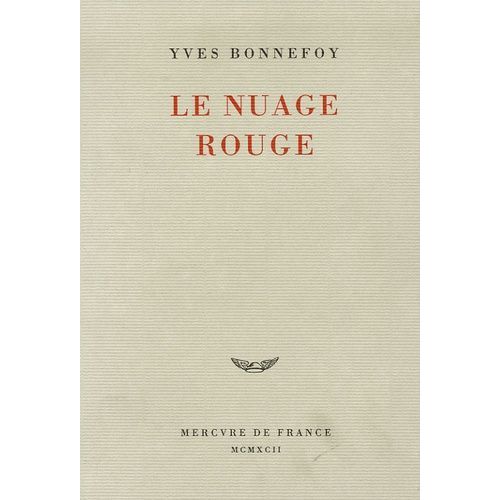 Le Nuage Rouge - Essais Sur La Poétique