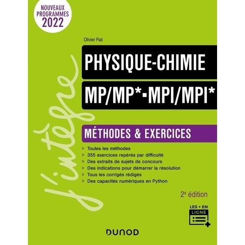 Physique-Chimie Mp/Mp*-Mpi/Mpi* - Méthodes Et Exercices