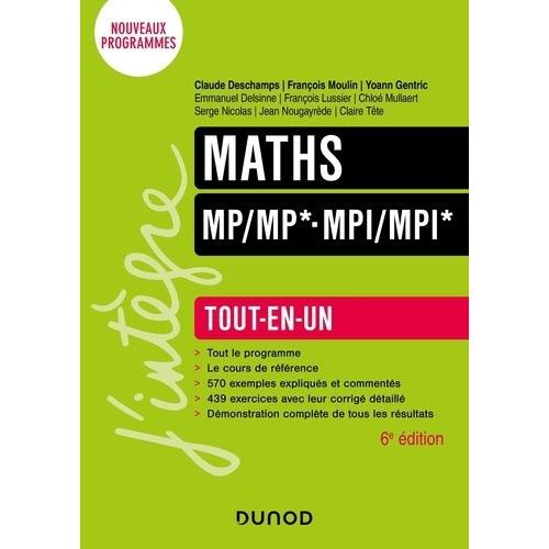 Maths Mp-Mp* Mpi-Mpi* - Tout-En-Un