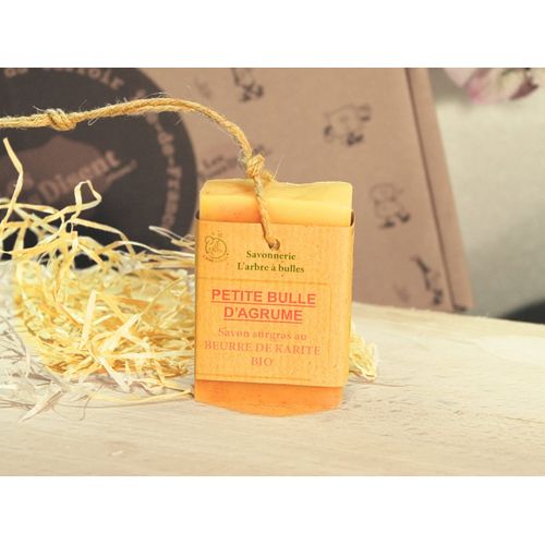 Savon Bio - Petite Bulle D'agrume - Savonnerie De L'arbre À Bulles - 100g 
